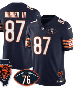 Honor Steve McMichael Chicago Bears Nike Custom Stitched Jersey - Navy - Image 27