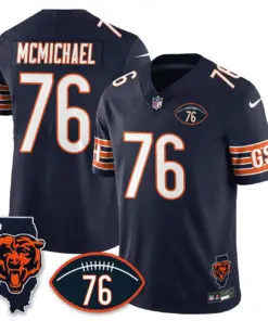 Honor Steve McMichael Chicago Bears Nike Custom Stitched Jersey - Navy - Image 29