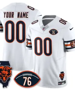 Honor Steve McMichael Chicago Bears Nike Custom Stitched Jersey - Navy - Image 33