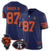 Honor Steve McMichael Chicago Bears Nike Custom Stitched Jersey - Navy