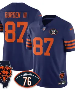 Honor Steve McMichael Chicago Bears Nike Custom Stitched Jersey - Navy