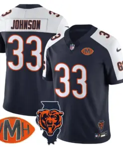 Honor Virginia Halas McCaskey Chicago Bears Nike Custom Stitched Jersey - Navy - Image 4