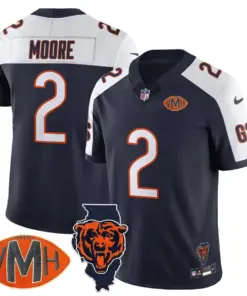 Honor Virginia Halas McCaskey Chicago Bears Nike Custom Stitched Jersey - Navy - Image 6
