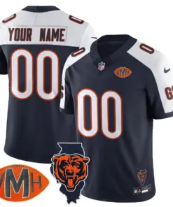 Honor Virginia Halas McCaskey Chicago Bears Nike Custom Stitched Jersey - Navy - Image 8
