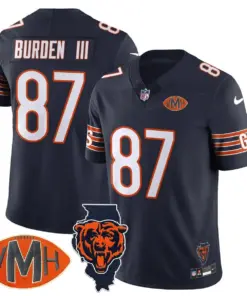 Honor Virginia Halas McCaskey Chicago Bears Nike Custom Stitched Jersey - Navy - Image 9