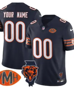 Honor Virginia Halas McCaskey Chicago Bears Nike Custom Stitched Jersey - Navy - Image 10
