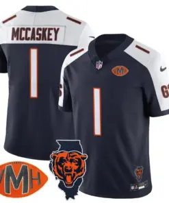 Honor Virginia Halas McCaskey Chicago Bears Nike Custom Stitched Jersey - Navy - Image 14