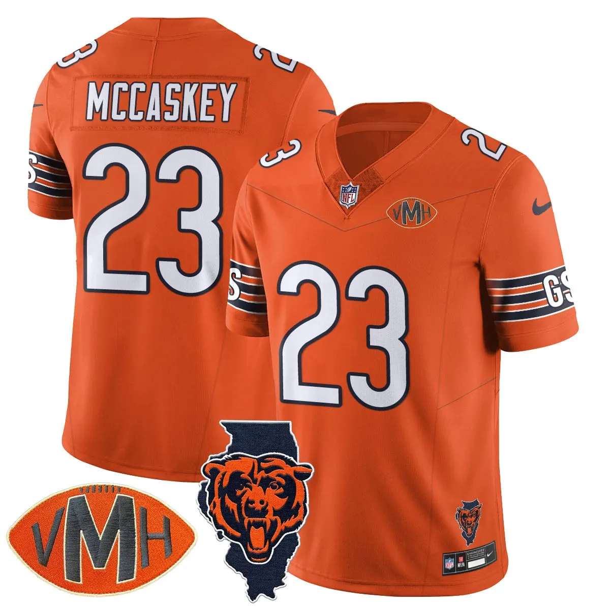Honor Virginia Halas McCaskey Chicago Bears Nike Custom Stitched Jersey - Navy - Image 16
