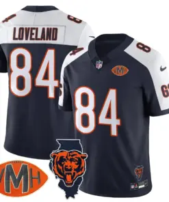Honor Virginia Halas McCaskey Chicago Bears Nike Custom Stitched Jersey - Navy - Image 18