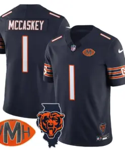 Honor Virginia Halas McCaskey Chicago Bears Nike Custom Stitched Jersey - Navy - Image 19