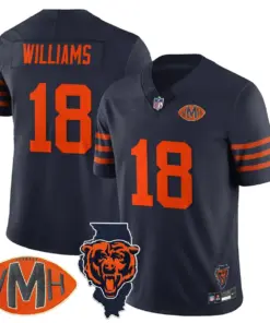Honor Virginia Halas McCaskey Chicago Bears Nike Custom Stitched Jersey - Navy - Image 21