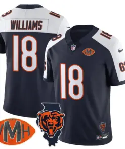 Honor Virginia Halas McCaskey Chicago Bears Nike Custom Stitched Jersey - Navy - Image 23