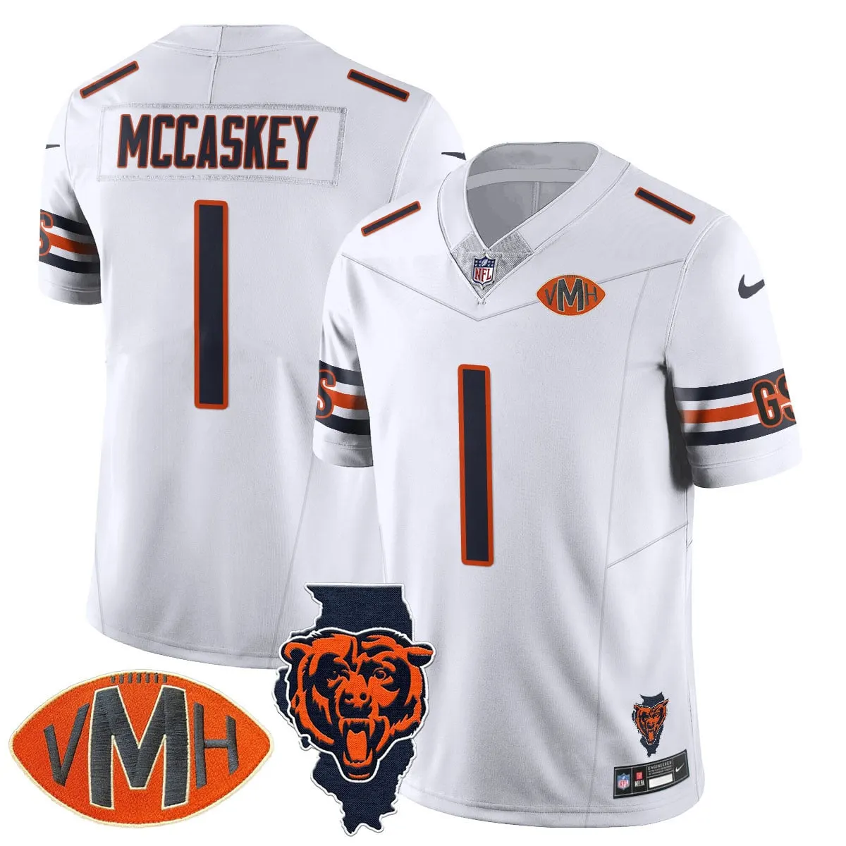 Honor Virginia Halas McCaskey Chicago Bears Nike Custom Stitched Jersey - Navy - Image 26