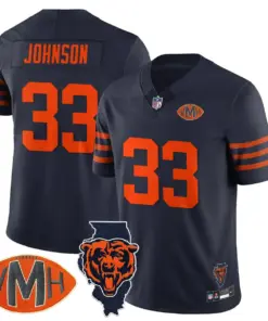 Honor Virginia Halas McCaskey Chicago Bears Nike Custom Stitched Jersey - Navy - Image 28