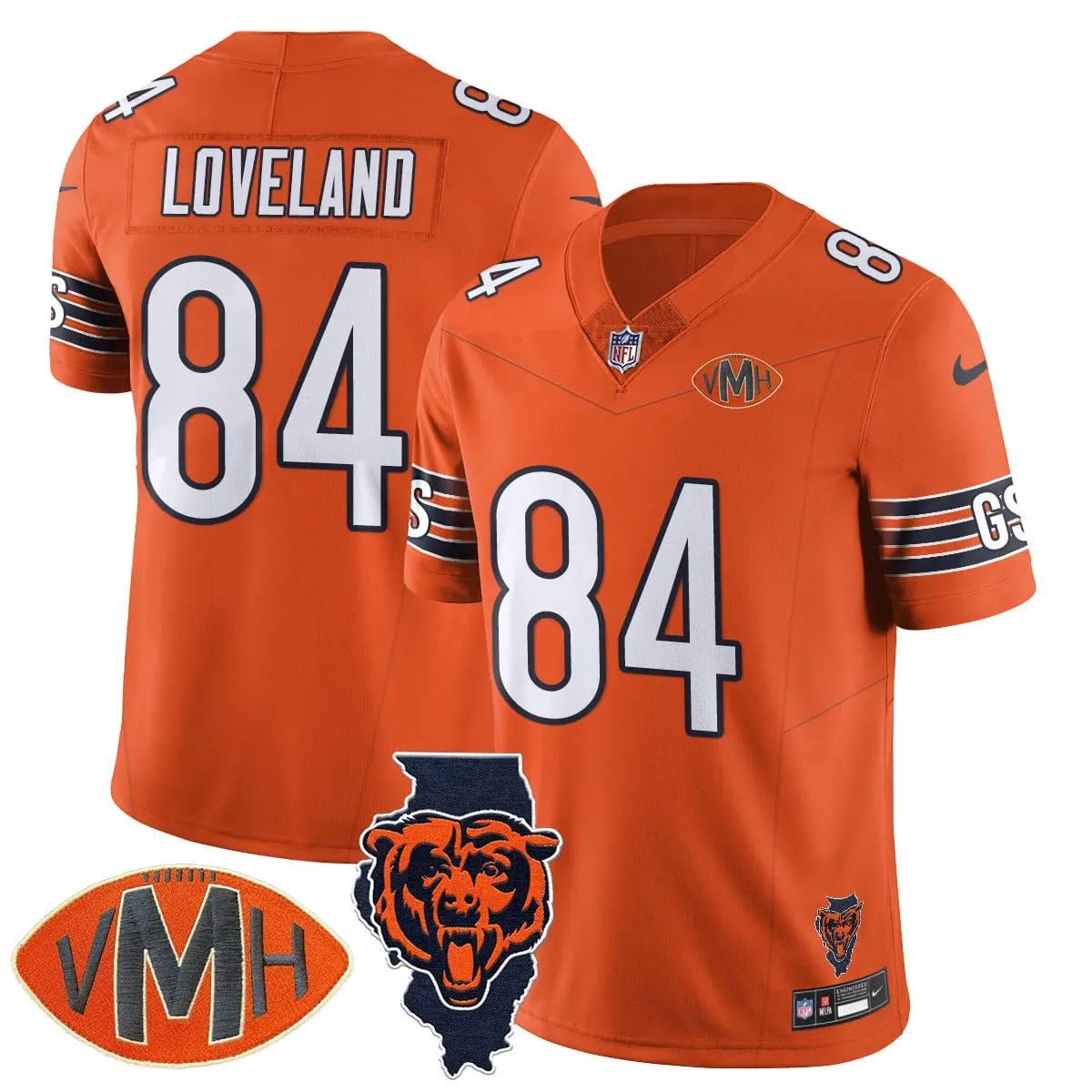 Honor Virginia Halas McCaskey Chicago Bears Nike Custom Stitched Jersey - Navy - Image 30