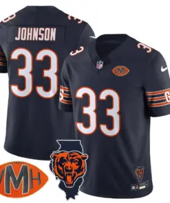Honor Virginia Halas McCaskey Chicago Bears Nike Custom Stitched Jersey - Navy - Image 32