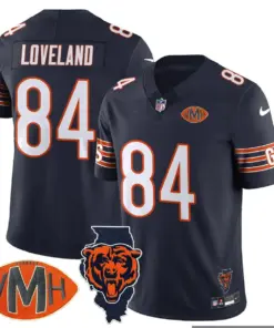 Honor Virginia Halas McCaskey Chicago Bears Nike Custom Stitched Jersey - Navy - Image 33