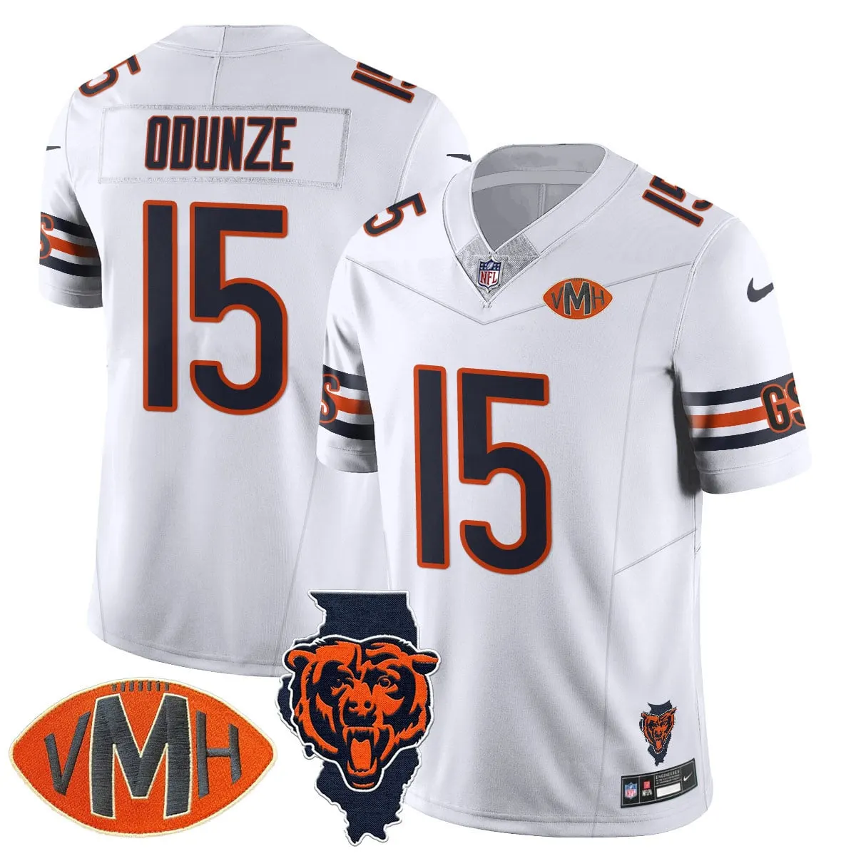 Honor Virginia Halas McCaskey Chicago Bears Nike Custom Stitched Jersey - Navy - Image 38