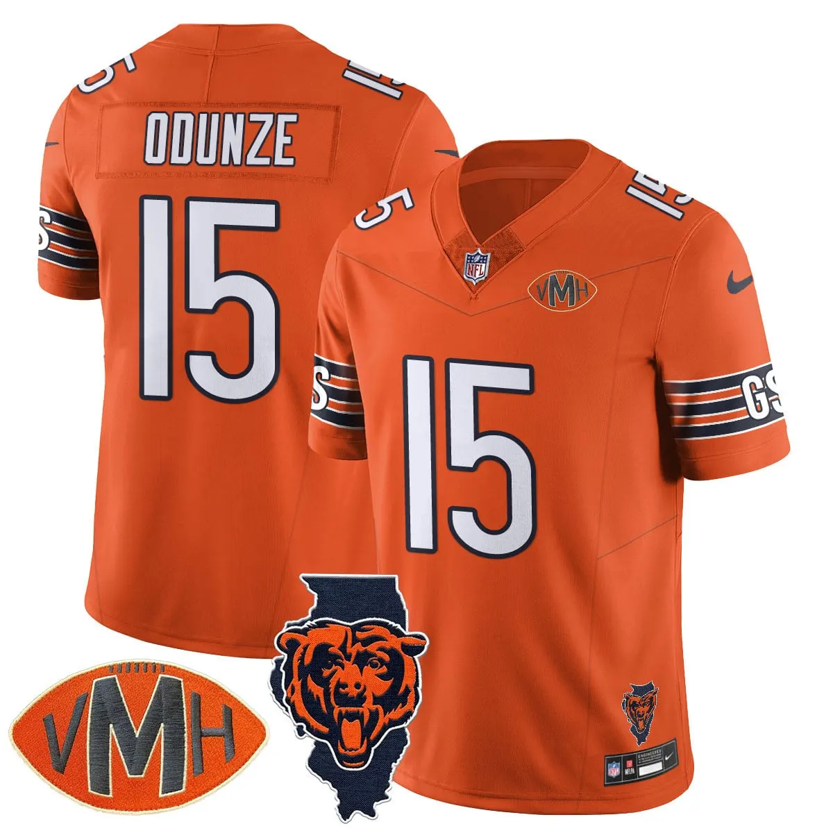 Honor Virginia Halas McCaskey Chicago Bears Nike Custom Stitched Jersey - Navy - Image 41