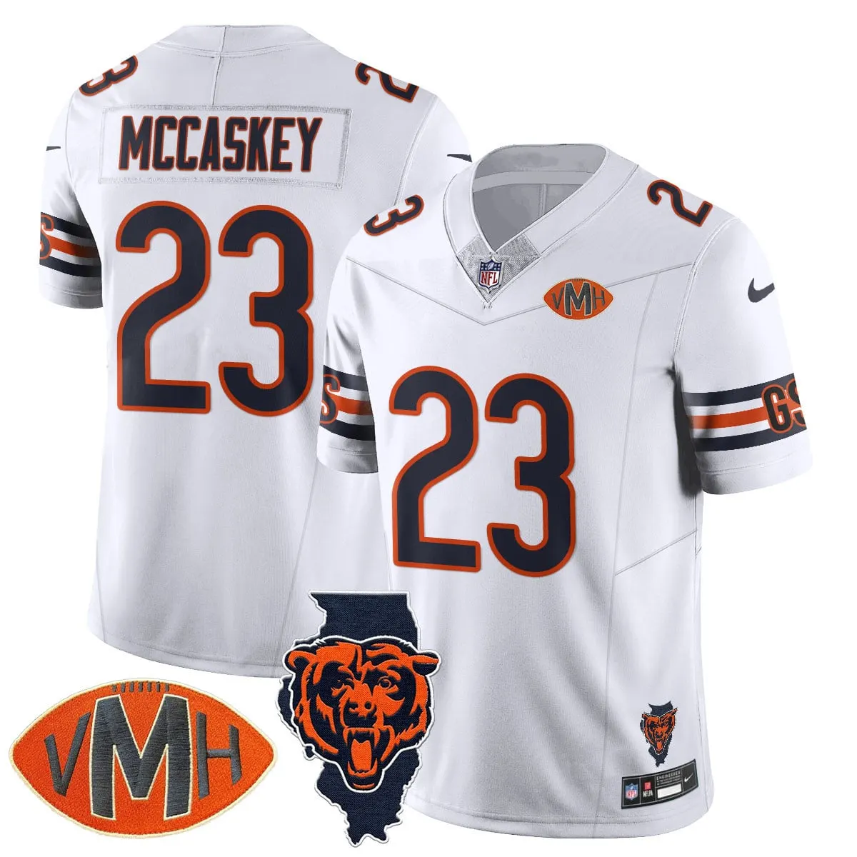 Honor Virginia Halas McCaskey Chicago Bears Nike Custom Stitched Jersey - Navy - Image 43