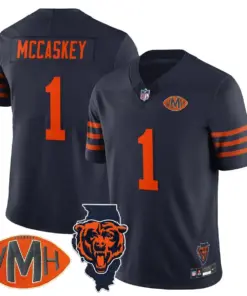 Honor Virginia Halas McCaskey Chicago Bears Nike Custom Stitched Jersey - Navy