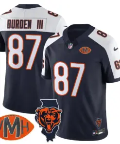 Honor Virginia Halas McCaskey Chicago Bears Nike Custom Stitched Jersey - Navy - Image 3