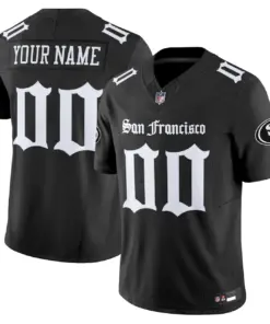 San Francisco 49ers Nike Vapor Custom Limited Stitched Jersey - Black