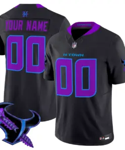 DJ Screw Houston Texans Nike 2025 Vapor Custom Limited Stitched Jersey - Powder Blue - Image 2