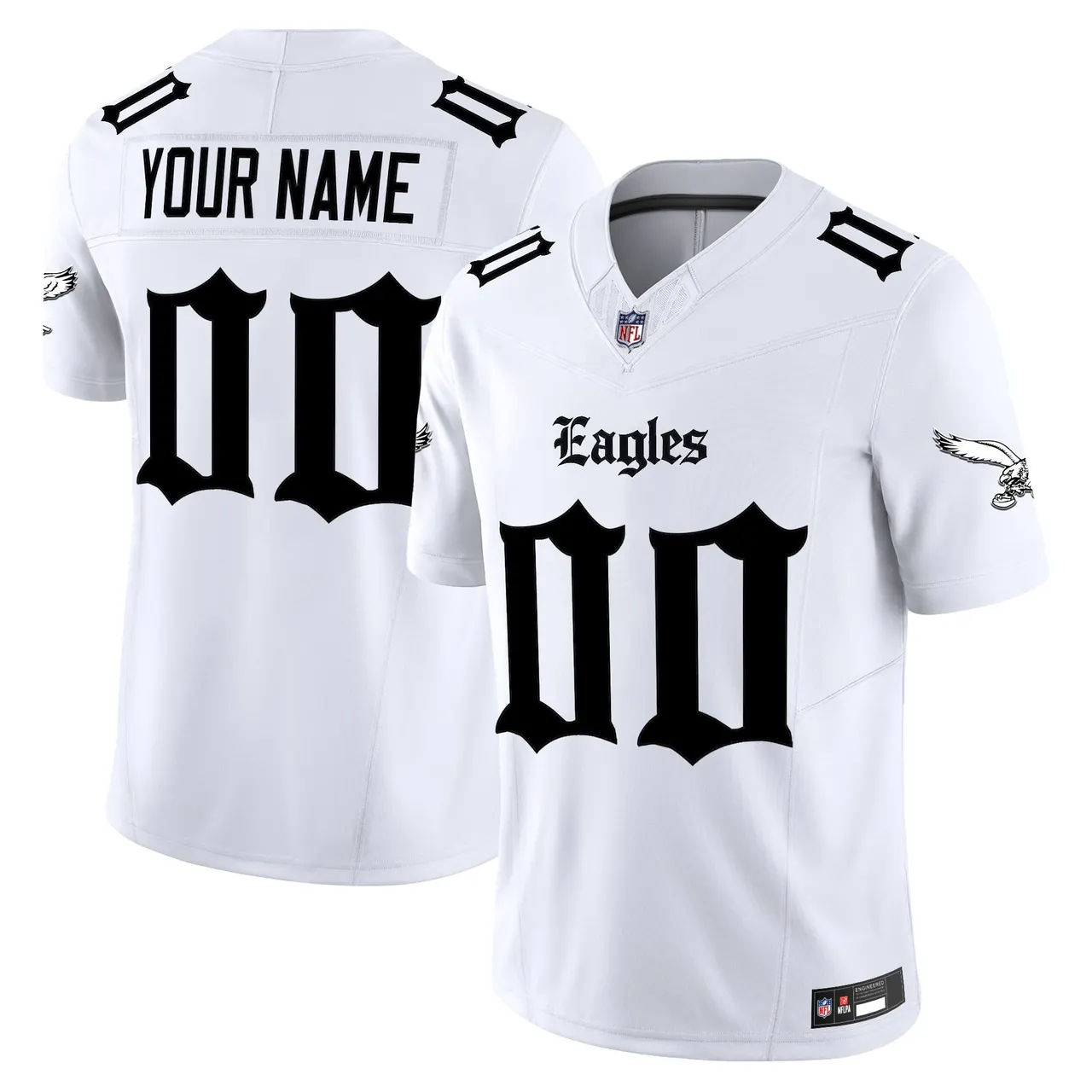 Philly Edition' Philadelphia Eagles Nike Vapor Custom Limited Stitched Jersey - Black - Image 2