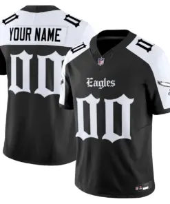 Philly Edition' Philadelphia Eagles Nike Vapor Custom Limited Stitched Jersey - Black - Image 3