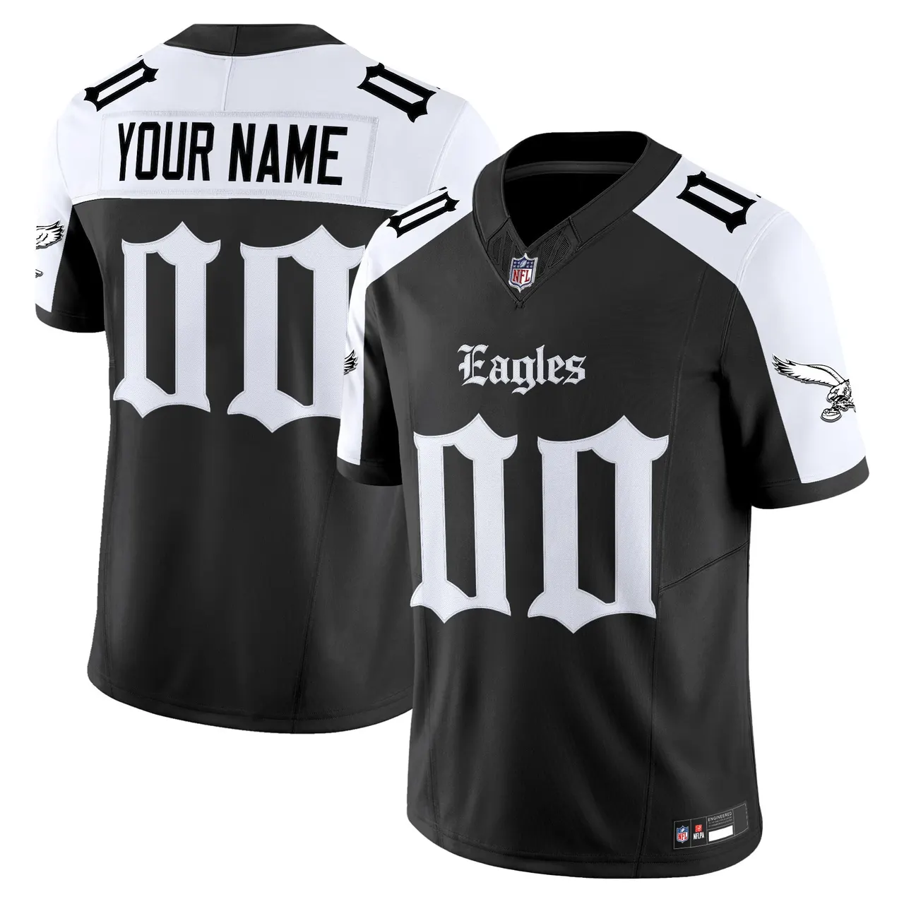 Philly Edition' Philadelphia Eagles Nike Vapor Custom Limited Stitched Jersey - Black - Image 3
