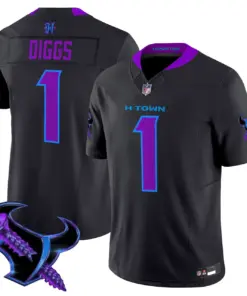 DJ Screw Houston Texans Nike 2025 Vapor Limited Stitched Jersey - Anthracite - Image 4