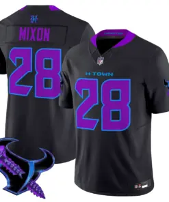 DJ Screw Houston Texans Nike 2025 Vapor Limited Stitched Jersey - Anthracite - Image 5