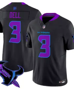 DJ Screw Houston Texans Nike 2025 Vapor Limited Stitched Jersey - Anthracite - Image 6