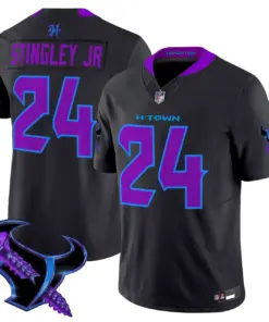 DJ Screw Houston Texans Nike 2025 Vapor Limited Stitched Jersey - Anthracite - Image 7