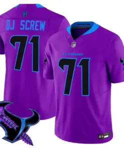 DJ Screw Houston Texans Nike 2025 Vapor Limited Stitched Jersey - Anthracite - Image 12