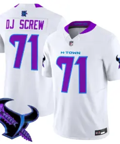 DJ Screw Houston Texans Nike 2025 Vapor Limited Stitched Jersey - Anthracite - Image 32