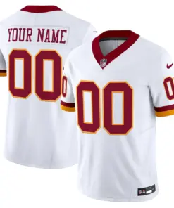 Washington Commanders Nike Throwback Vapor Custom Limited Stitched Jersey - White