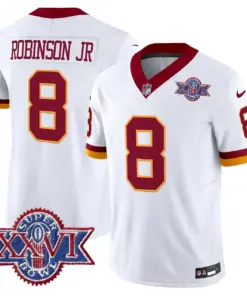 Alternative view of Daniels Washington Commanders Nike 1992 Throwback Super Bowl XXVI Patch Vapor Limited Stitched Jersey - White