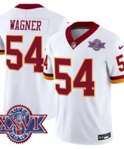 Daniels Washington Commanders Nike 1992 Throwback Super Bowl XXVI Patch Vapor Limited Stitched Jersey - White - Image 4