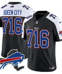Buffalo Bills Nike New York Patch Vapor Limited Stitched Jersey - Royal Blue - Image 3