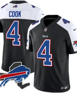Buffalo Bills Nike New York Patch Vapor Limited Stitched Jersey - Royal Blue - Image 4