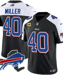 Buffalo Bills Nike New York Patch Vapor Limited Stitched Jersey - Royal Blue - Image 5