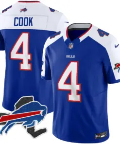 Buffalo Bills Nike New York Patch Vapor Limited Stitched Jersey - Royal Blue - Image 11
