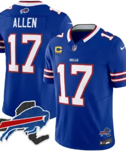 Buffalo Bills Nike New York Patch Vapor Limited Stitched Jersey - Royal Blue - Image 17