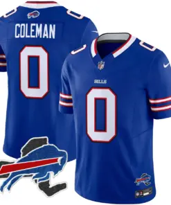 Buffalo Bills Nike New York Patch Vapor Limited Stitched Jersey - Royal Blue - Image 23