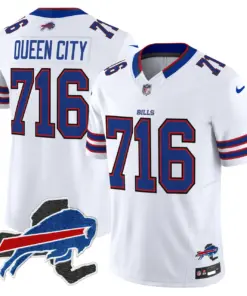 Buffalo Bills Nike New York Patch Vapor Limited Stitched Jersey - Royal Blue - Image 34