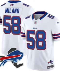 Buffalo Bills Nike New York Patch Vapor Limited Stitched Jersey - Royal Blue - Image 37