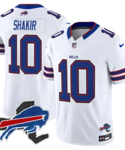Buffalo Bills Nike New York Patch Vapor Limited Stitched Jersey - Royal Blue - Image 40