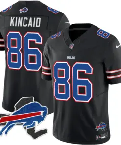 Buffalo Bills Nike New York Patch Vapor Limited Stitched Jersey - Royal Blue - Image 46